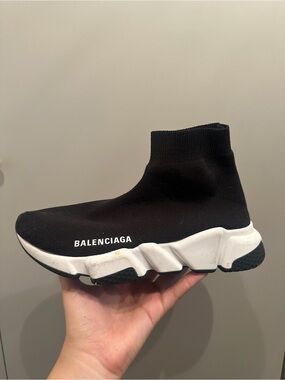 Balenciaga Black Sock Sneaker (only worn once)